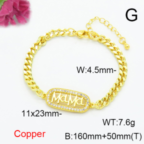 Fashion Copper Bracelet  F6B405524vbnb-L024