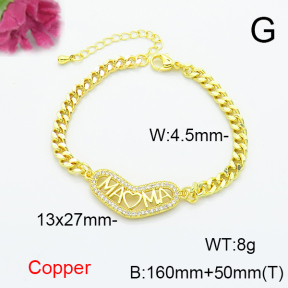 Fashion Copper Bracelet  F6B405525vbnb-L024