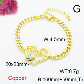 Fashion Copper Bracelet  F6B405526vbnb-L024