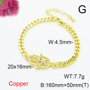 Fashion Copper Bracelet  F6B405527vbnb-L024