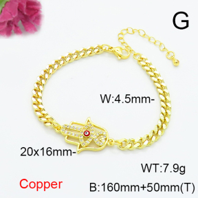 Fashion Copper Bracelet  F6B405529vbnb-L024