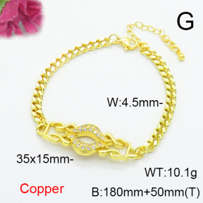 Fashion Copper Bracelet  F6B405532vbnb-L024