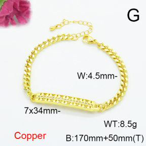 Fashion Copper Bracelet  F6B405535vbnb-L024