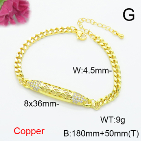 Fashion Copper Bracelet  F6B405537vbnb-L024