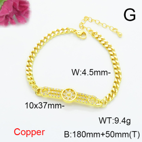 Fashion Copper Bracelet  F6B405544vbnb-L024