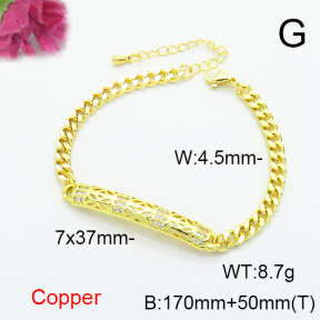 Fashion Copper Bracelet  F6B405545vbnb-L024
