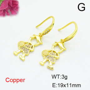 Fashion Copper Earrings  F6E404347vbnb-L024