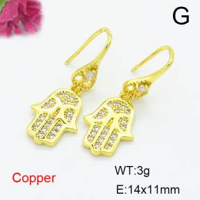 Fashion Copper Earrings  F6E404348vbnb-L024