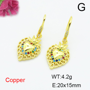 Fashion Copper Earrings  F6E404351vbnb-L024
