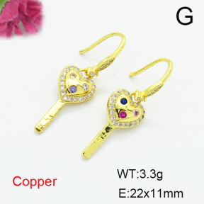 Fashion Copper Earrings  F6E404362vbnb-L024