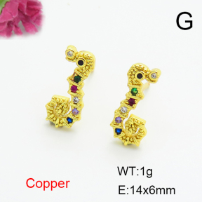 Fashion Copper Earrings  F6E404402aakl-L024
