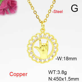 Fashion Copper Necklace  F6N405055vail-L024