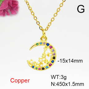 Fashion Copper Necklace  F6N405061vail-L024