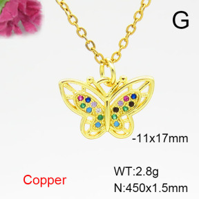 Fashion Copper Necklace  F6N405062vail-L024