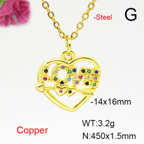 Fashion Copper Necklace  F6N405063avja-L024