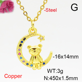 Fashion Copper Necklace  F6N405065vail-L024