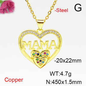 Fashion Copper Necklace  F6N405067aajl-L024