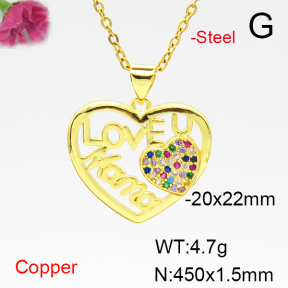 Fashion Copper Necklace  F6N405068aajl-L024