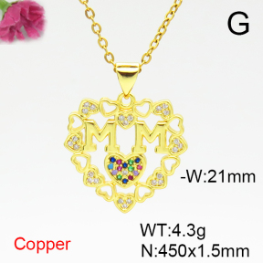 Fashion Copper Necklace  F6N405070baka-L024
