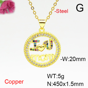 Fashion Copper Necklace  F6N405071baka-L024