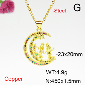 Fashion Copper Necklace  F6N405072aajl-L024