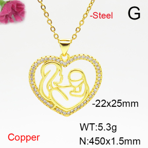 Fashion Copper Necklace  F6N405076aajl-L024