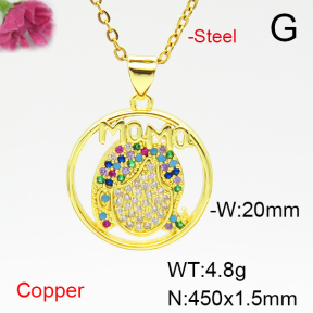 Fashion Copper Necklace  F6N405080aajl-L024