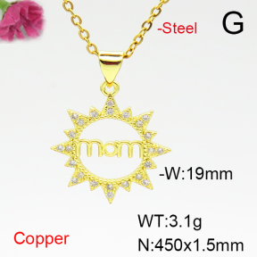 Fashion Copper Necklace  F6N405083aajl-L024