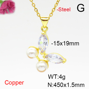 Fashion Copper Necklace  F6N405090aajl-L024