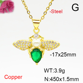 Fashion Copper Necklace  F6N405091baka-L024