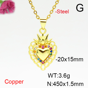 Fashion Copper Necklace  F6N405092avja-L024