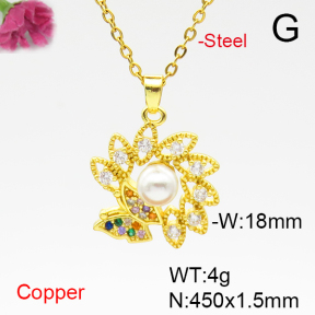 Fashion Copper Necklace  F6N405094baka-L024