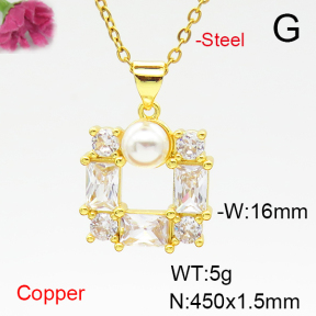 Fashion Copper Necklace  F6N405095baka-L024