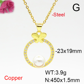 Fashion Copper Necklace  F6N405100aajl-L024