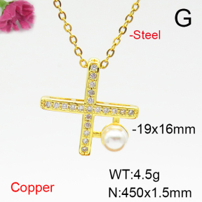 Fashion Copper Necklace  F6N405103aajl-L024
