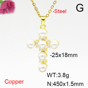 Fashion Copper Necklace  F6N405104aajl-L024