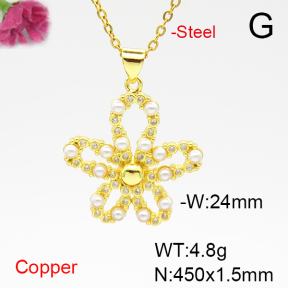Fashion Copper Necklace  F6N405105baka-L024