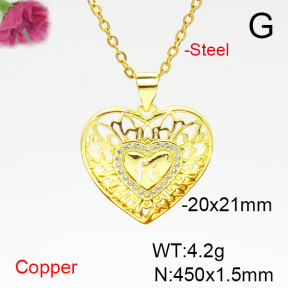 Fashion Copper Necklace  F6N405106aajl-L024