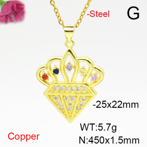 Fashion Copper Necklace  F6N405107aajl-L024