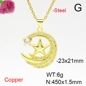 Fashion Copper Necklace  F6N405108aajl-L024