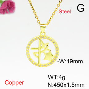 Fashion Copper Necklace  F6N405109aajl-L024