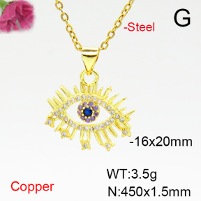 Fashion Copper Necklace  F6N405110avja-L024