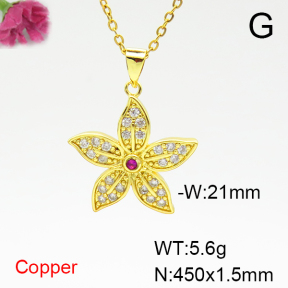 Fashion Copper Necklace  F6N405111aajl-L024