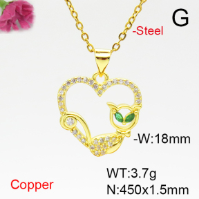 Fashion Copper Necklace  F6N405112aajl-L024