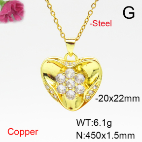Fashion Copper Necklace  F6N405113aajl-L024
