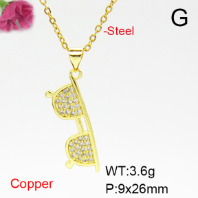 Fashion Copper Necklace  F6N405114avja-L024