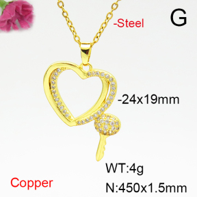 Fashion Copper Necklace  F6N405115baka-L024