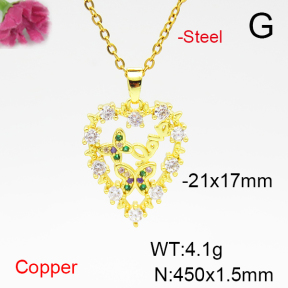 Fashion Copper Necklace  F6N405116aajl-L024