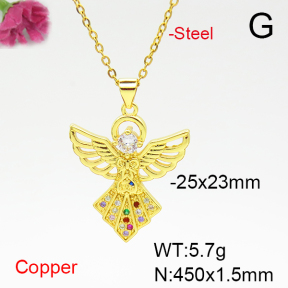 Fashion Copper Necklace  F6N405121aajl-L024