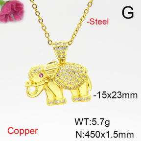 Fashion Copper Necklace  F6N405122aajl-L024